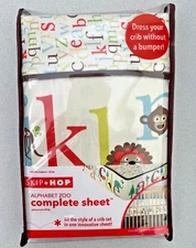 Skip Hop Complete Sheet, Alphabet Zoo Crib Sheet