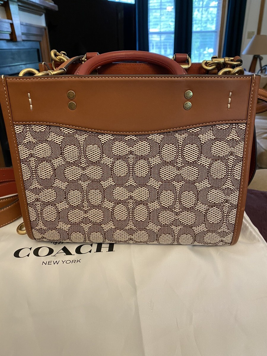 Coach Rogue 25 Signature Jacquard Elephant Satchel | eBay