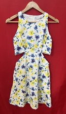 Zara Cutout floral dress size S