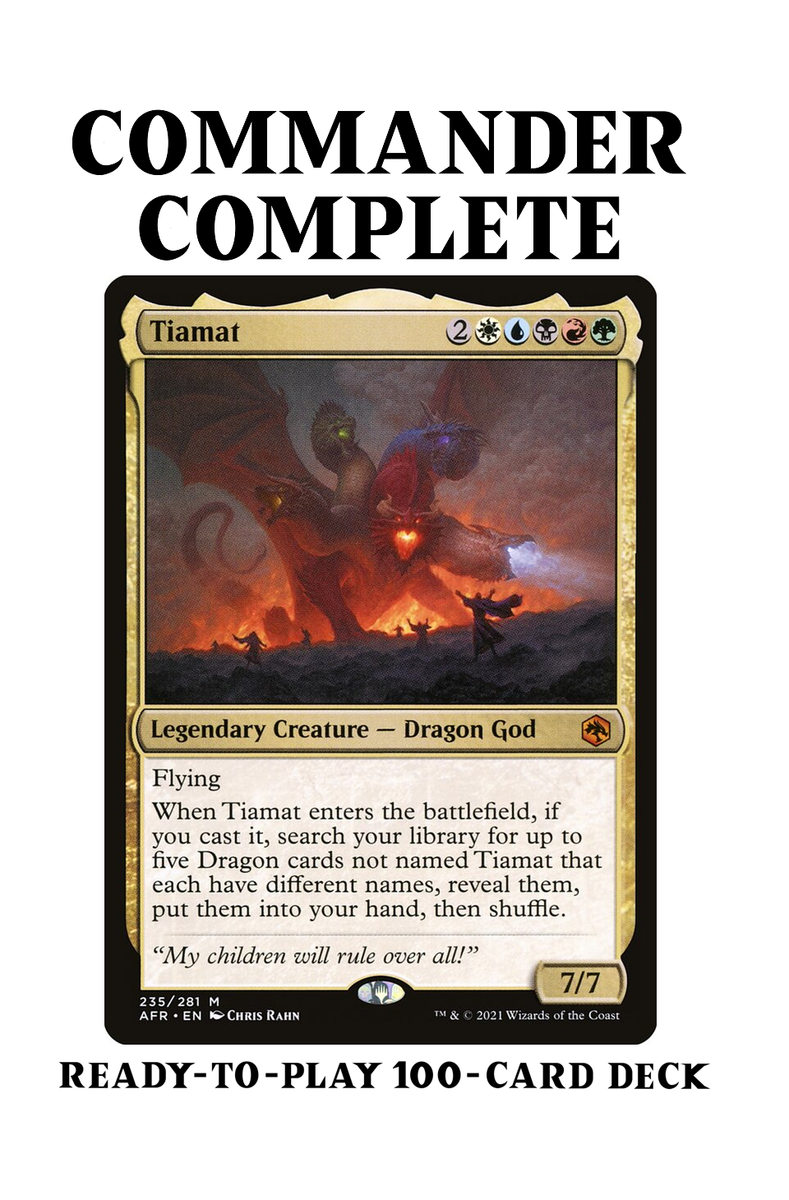 Tiamat DRAGON TRIBAL Magic MTG Custom Commander Deck | eBay
