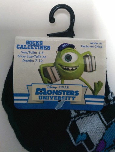 6 PAIR DISNEY STAR WARS, MONSTER, INC. Kids Boys Socks 4-6 shoes 7-10 NEW - Picture 14 of 15