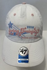Kansas City Royals Youth Hat 2018 Spring Training White  47 Clean Up OSFA MLB
