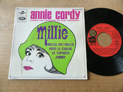 45T PLATTE MIT ZUNGE VON ANNIE CORDY '' MILLIE OH ! MILLIE ''