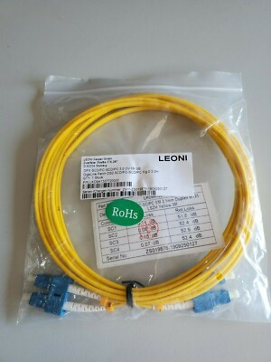 LKD9A1307720000 - Fibre optic cable 9/125 um OS2 Duplex 3 m Yellow, Leoni Kerpen