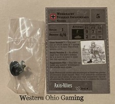 Image of Axis & Allies Miniatures D-Day Wehrmacht Veteran Infantrymen #39/45 NEW A&A Mini