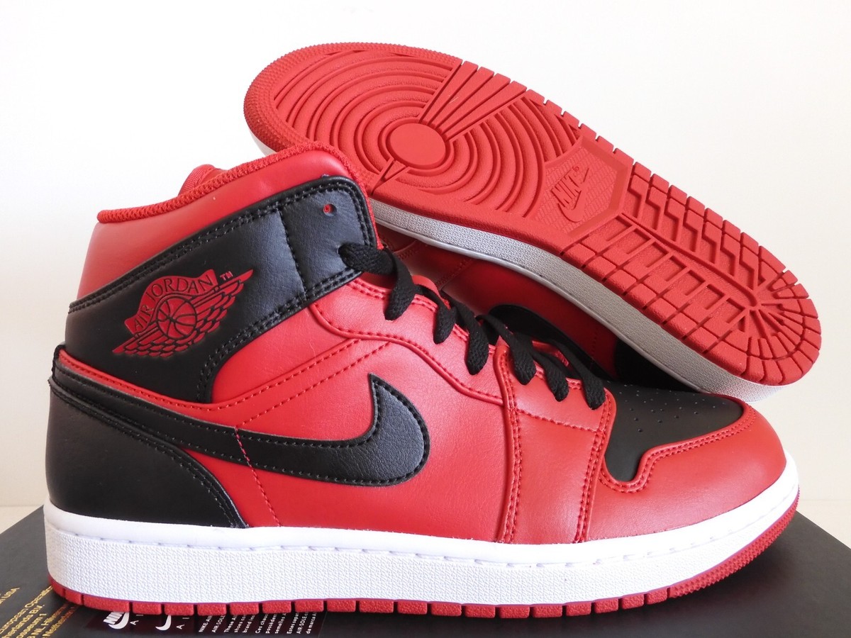 Nike Air Jordan 1 Mid 赤/黒 ハイカットシューズ NIKE AIR JORDAN 1 MID 