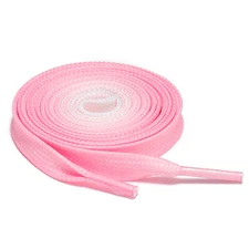 1Pair Flat Shoelaces Strings for Sneakers Athletic Running Shoes Gradient Pink