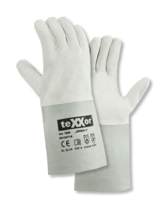 1229 texxor Schweißerhandschuhe Argon II Schafsnappaleder 12-120 Paar Gr 8-12