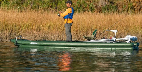 Sea Eagle FSK16 Solo Paquete de puesta en marcha Inflable Pescado Esquife Inflable Barco Portátil - Imagen 2 de 6