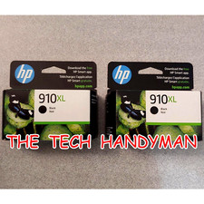 2-PACK HP GENUINE 910XL BLACK INK RETAIL BOX OFFICEJET PRO 8023 8025 8025e