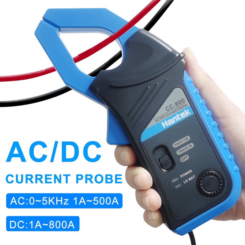 Hantek CC-800 Oscilloscope Multimeter AC/DC Current Clamp Up to 5kHz 800A 1mV