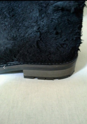 Bota holgada Free People Evertte gamuza negra envejecida 6 EE. UU. 36 EUR $228 - Imagen 8 de 10