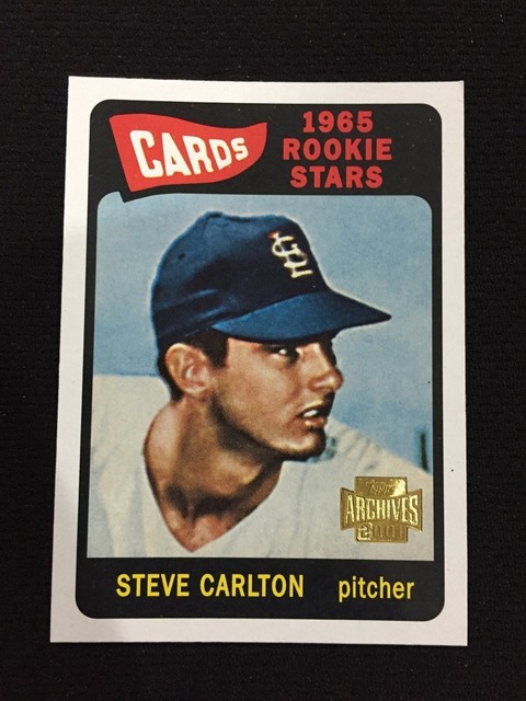 STEVE CARLTON ROOKIE 1965 INSERT TOPPS ARCHIVES 2001 RETRO BASEBALL 