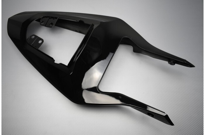 Carénage arrière noir avec feu transparent pour Suzuki GSXR 1000 2003-2004