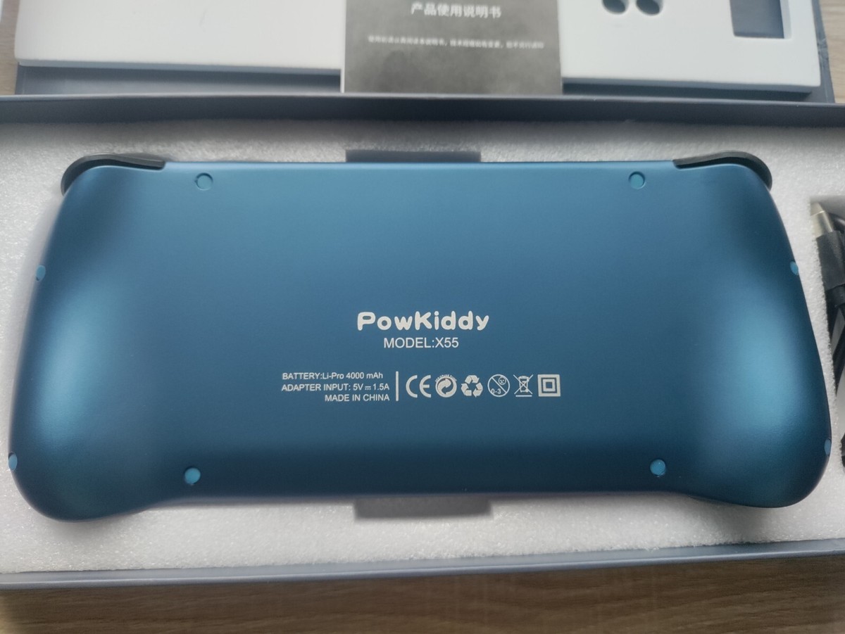 Powkiddy MODEL X55 ジャンク New Powkiddy x55 Custom OS Handheld gaming console & cases