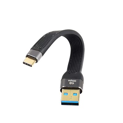 10Gbps USB A 3.0 Male to Type C 3.1 Male Cable 3A Fast Charging FPC Flat Cable