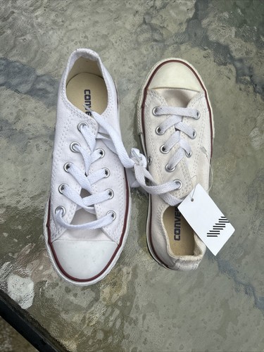 Converse Shoes Youth Girls Chuck Taylor All Star Ox Low Sneaker 3J256 White 12.5 - Picture 6 of 7