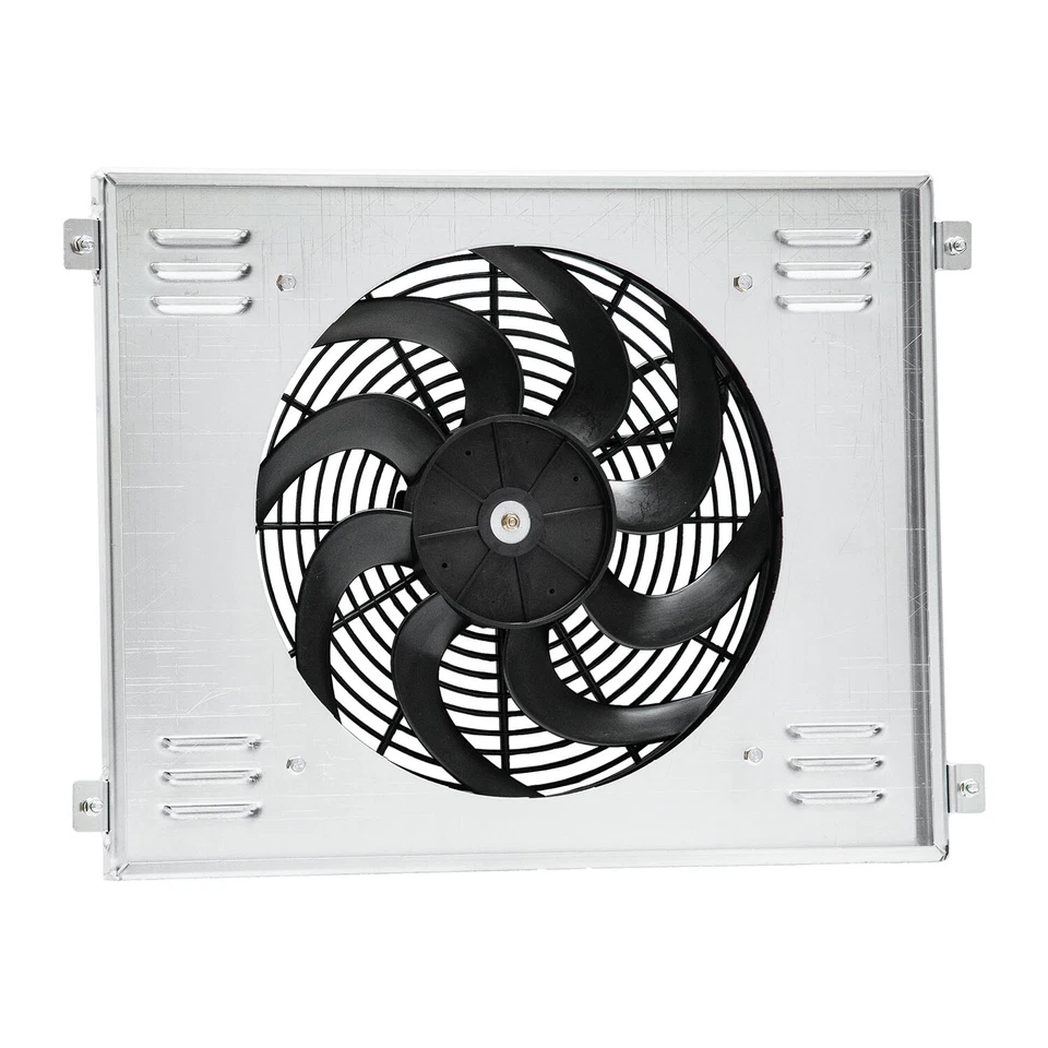 Aluminum Shroud & 14" Fan & Relay For 1968-1973 Dodge Dart Plymouth Duster AT Foto 3 de 4