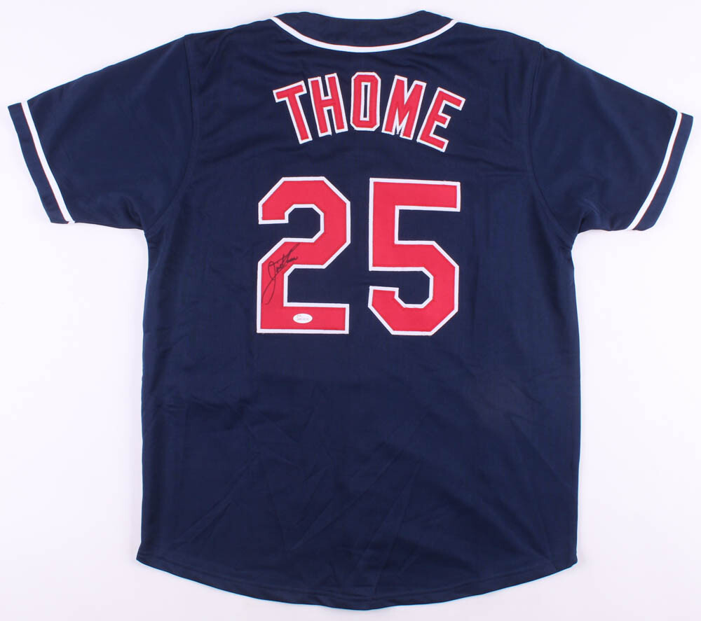 Jim Thome Autographed Signed Cleveland Indians Jersey (JSA COA) 612 Home Runs / HOF 2018 
