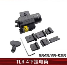 1PC TLR-4 Black Tactical Red Laser LED Outdoor Gun Light