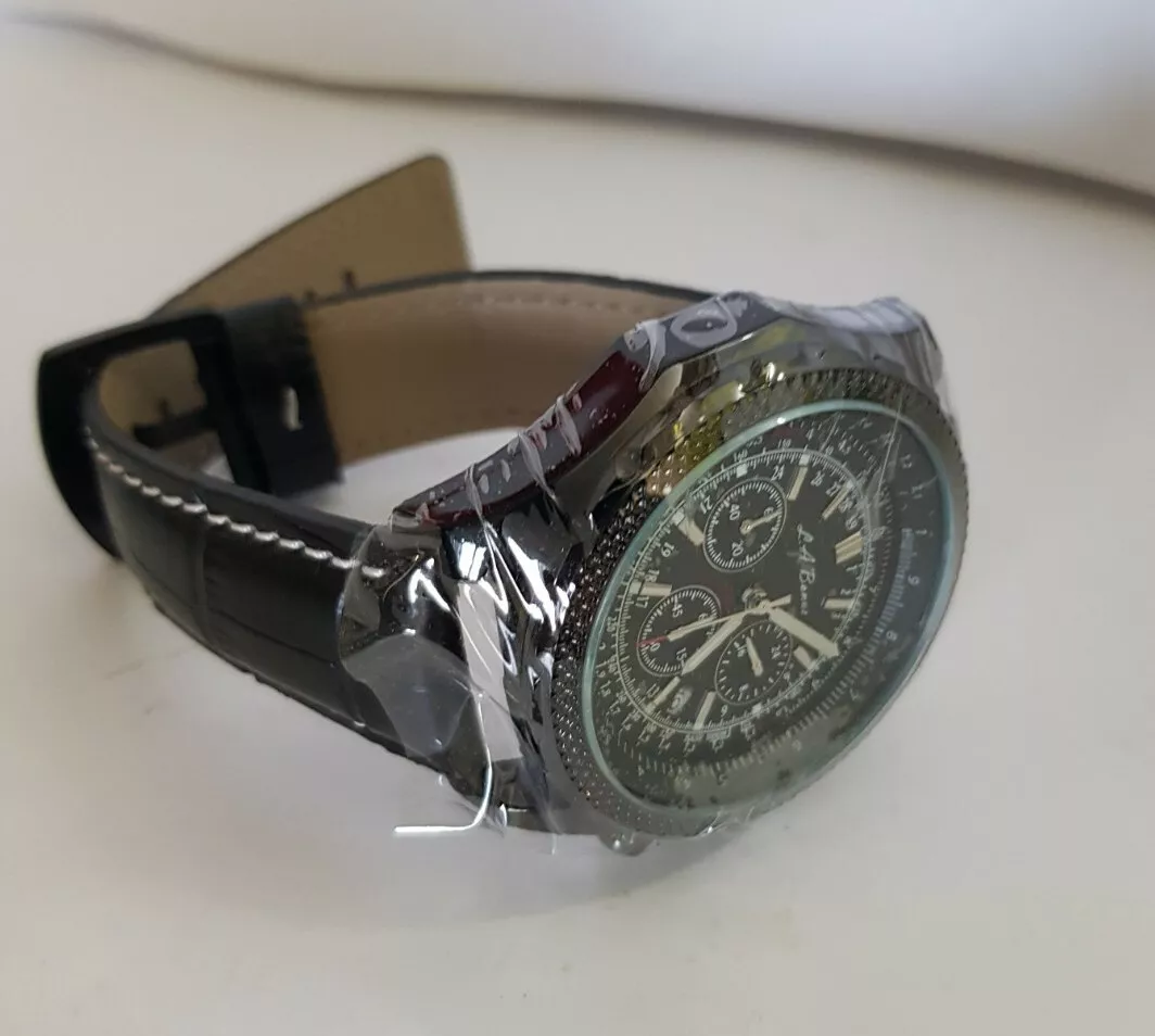 La banus all black chronograph best sale watch