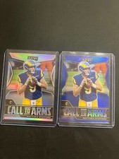 2021 Playoff Football Blue Prizm Call to Arms Matt Stafford & Silver Prizm 🏈🔥