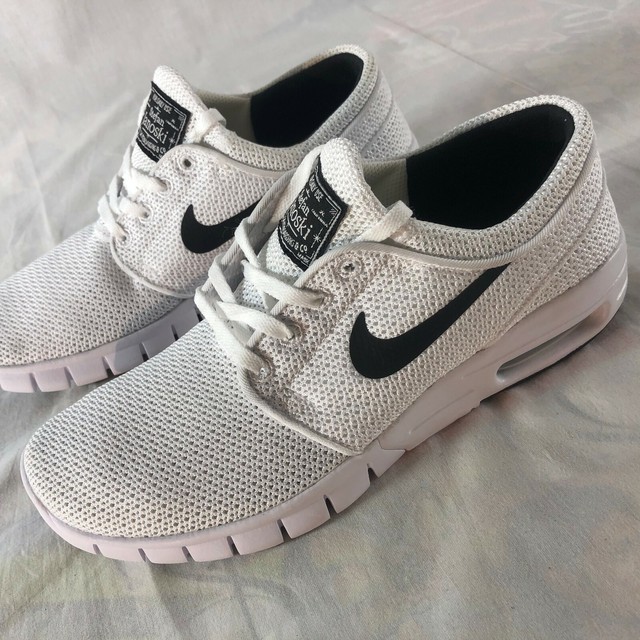 nike janoski max white black