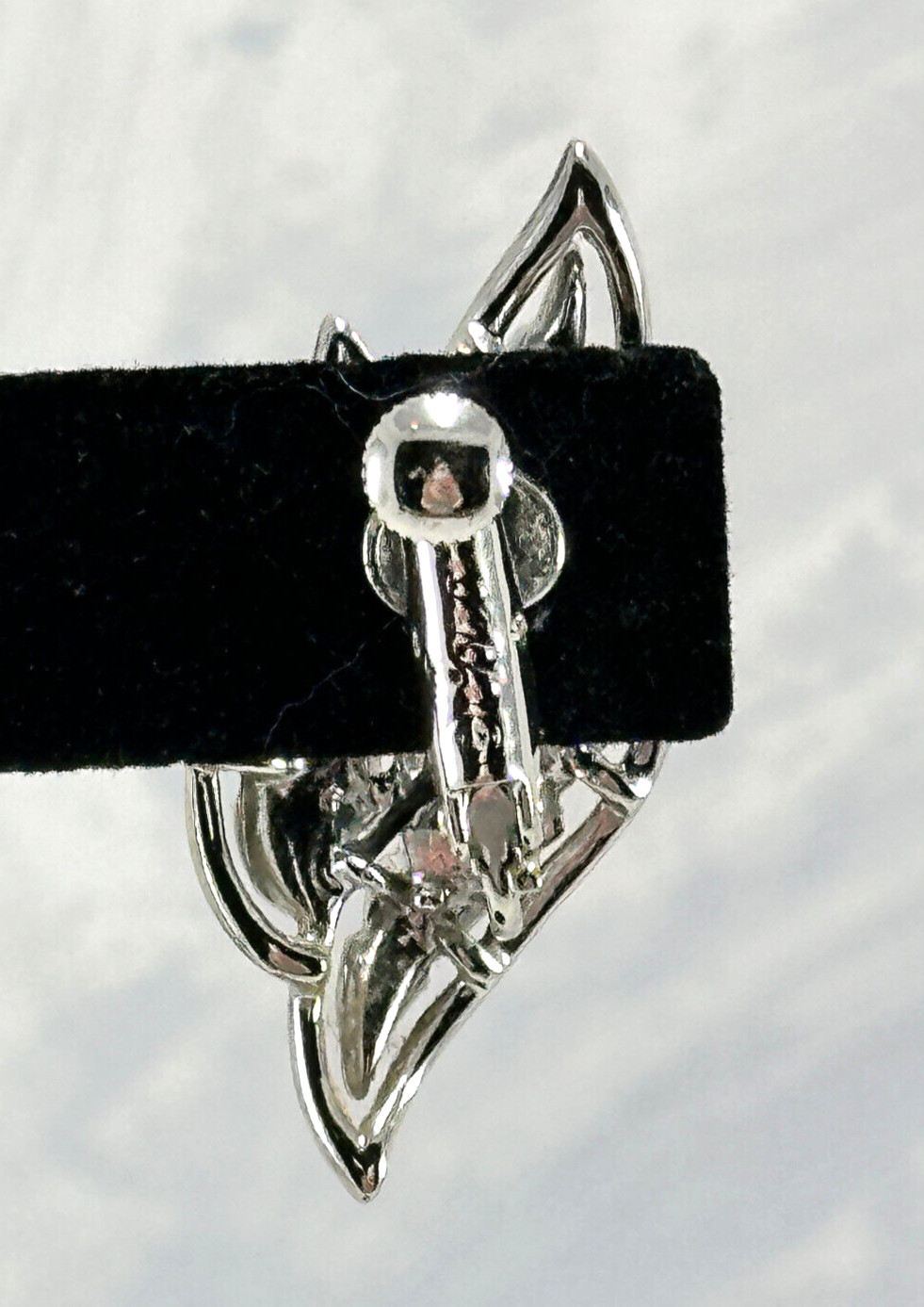 Signed Coro Silver Tone Leaf Shaped Adjustable Sc… - image 6