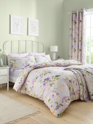 Bettbezug Schlafzimmer Serie Flourette Blumenmuster Träume & Vorhänge Flieder
