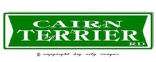 CAIRN TERRIER DOG ALUMINUM STREET SIGN Free shipping