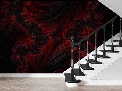3D Red Black Texture Abstract Wallpaper Wall Murals Removable Wallpaper