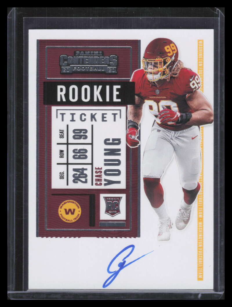 2020 Panini Contenders 102a Chase Young Rookie Auto