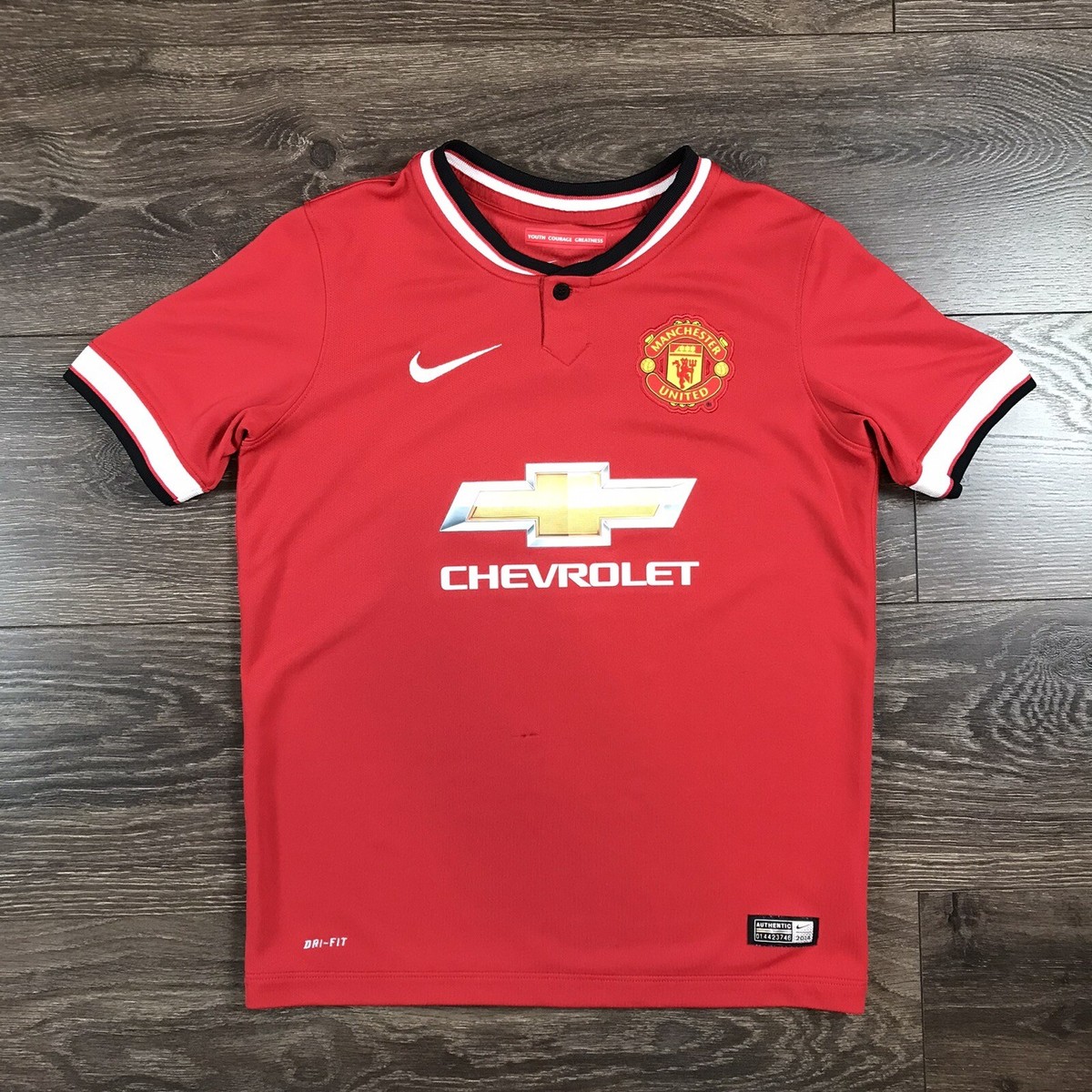 ア*ト様 希少！NIKEドライフィットManchesterUnitedユニフォー Nike Dri-FIT Manchester United Football Club Boys Authentic Soccer
