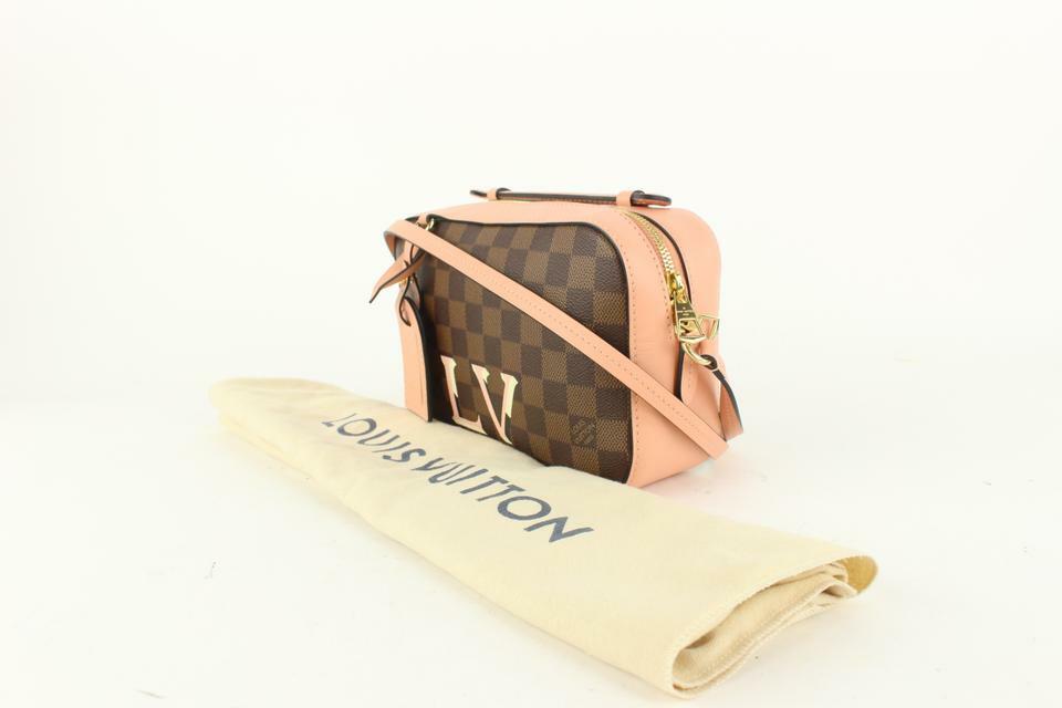 Louis Vuitton Brown Damier Ebene Coated Canvas And Pink Leather Santa  Monica Camera Bag Gold Hardware, 2019 Available For Immediate Sale At  Sotheby's