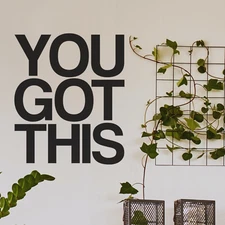 Motivational Wall Decal Quote - You Got This - Inspirational Home Office Decor