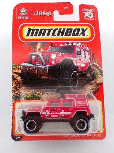 Matchbox Jeep Wrangler Superlift – Rot, 42/100 Serie 2023, Spielzeugauto Im Maßstab