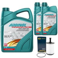 MotoröL Set Addinol 0W-30 Giga Light 7 Liter + ÖLfilter FüR VW Transporter V 1.9