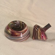 ANDY DAVIS, Glass Art Spinning Top Base, Madyia Run , 357N