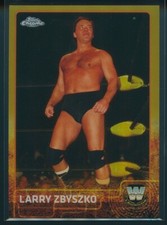 Larry Zbyszko 2015 Topps Chrome WWE Gold Refractor #84 /50