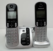 Panasonic KX-TGC220 Home Phone Digital Cordless Answering System Base 2 Handsets