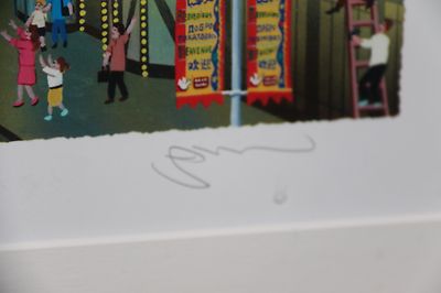 Alexander Chen Times Square Parade SIGNED Framed Print Limited