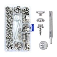 Stainless Steel Screws Boat Canvas Snaps 3/8"Socket Canvas Snap Kit Tool Fastene
