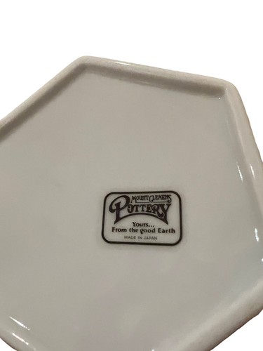 Mount Clemens Pottery Porcelain Flower Hinged Lid Trinket Jewelry Box Japan - 第 6/8 張圖片