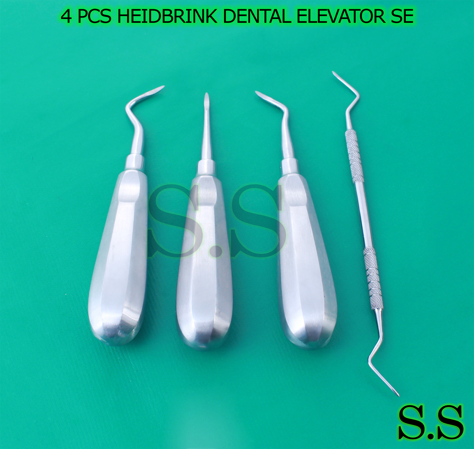 French Steel Dental Heidbrink Root Tip Pick Elevator – Straight H1 Instrument For Oral Surgery