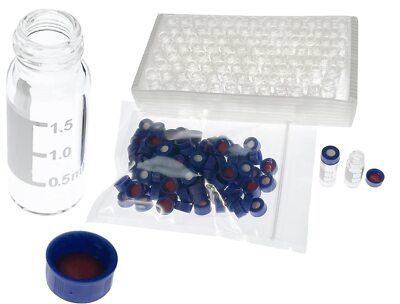 2ml HPLC Vials Lab Autosampler Vials 9-425 Clear Vial with Writing Area and G...