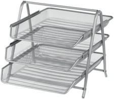 3 Tier Mesh Office Set of 5 Pcs Letter Filing Paper Stationary Tray For Office