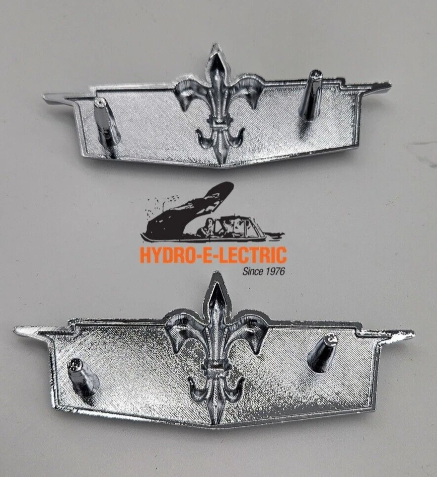 NUEVO 1975-1976 Chevrolet Caprice Cromo Guardabarros Emblema Fleur De Lis - Par Foto 3 de 4