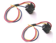 2 Headlight Bulb Connectors Fit Landrover Defender 83> Discovery 89-03 (PE1369)'
