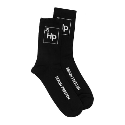 Calzini Heron Preston HP Periodic Long Socks Black White