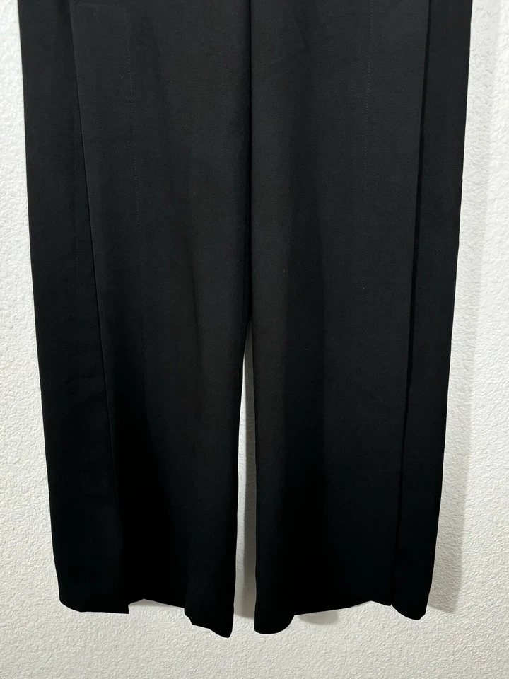 Pantalón Yoana Baraschi Anthropologie Pierna Dividida Ancha Crepé Negro Talla 8 Para Mujer Foto 4 de 4